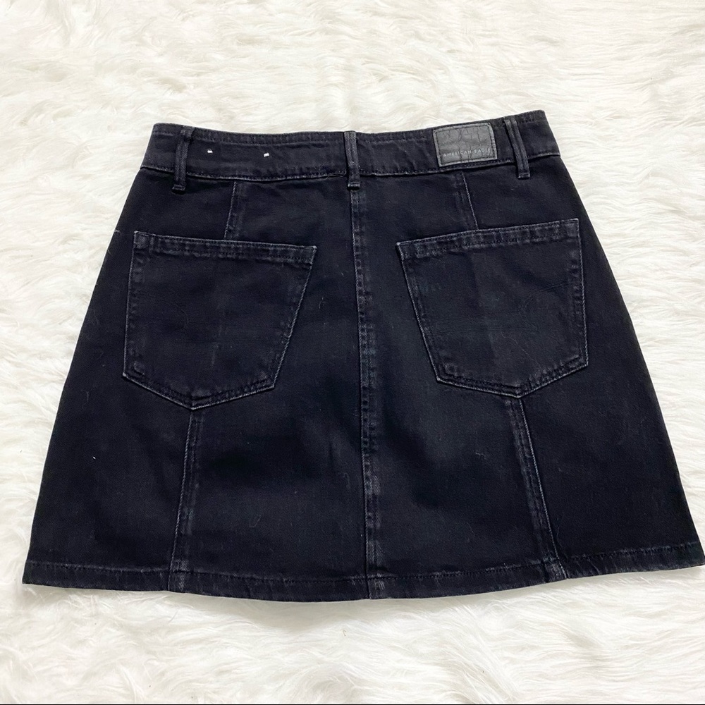 AMERICAN EAGLE Black Denim Mini Skirt - Picture 2 of 6